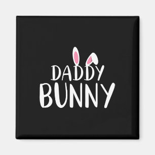 Daddy Bunny Easter Pregnant Mum Matching Couple Magnet