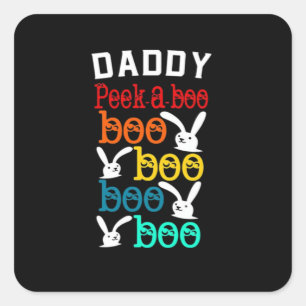 Daddy Bunny Game For Men_s Novelty Square Sticker