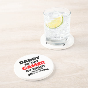 Daddy by Day Gamer by Night Coaster