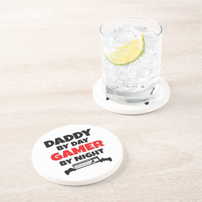 Daddy by Day Gamer by Night Coaster (Side)