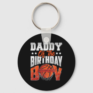 Daddy Bysketbyll Birthday Boy Family Byller B-day Key Ring