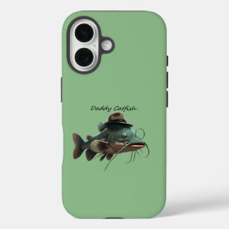 Daddy Catfish Dark Sea Green iPhone 16 Tough Case