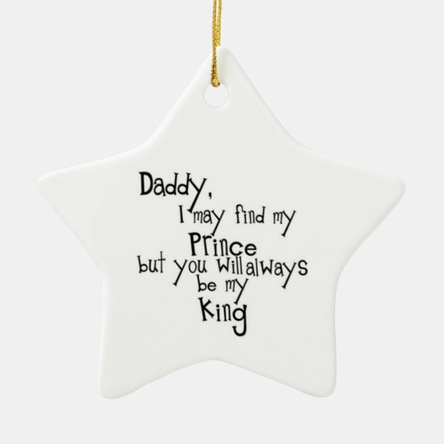 daddy ceramic tree decoration (Front)