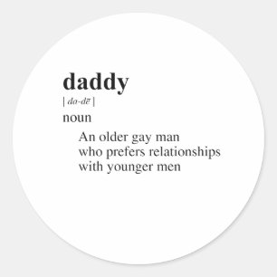 DADDY CLASSIC ROUND STICKER