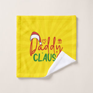 Daddy Claus Christmas Design-60094 Wash Cloth