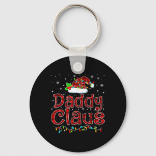 Daddy Claus Christmas Pajama Matching Family Xmas Key Ring