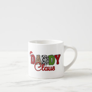 Daddy Claus Christmas Plaid Text Design-50095 Espresso Cup