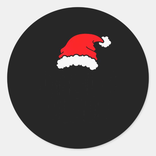 Daddy Claus, Family Matching Christmas Father Men  Classic Round Sticker (Front)