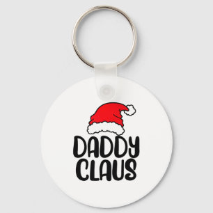 Daddy Claus, Family Matching Christmas Father Men  Key Ring