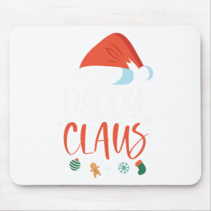 Daddy Claus Funny Family Christmas Couples Santa X Mouse Mat