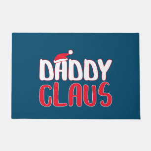 Daddy Claus Matching Santa Christmas Costume Doormat