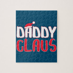 Daddy Claus Matching Santa Christmas Costume Jigsaw Puzzle