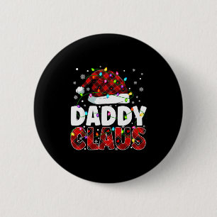 Daddy Claus Merry Christmas Santa Hat Family Match 6 Cm Round Badge
