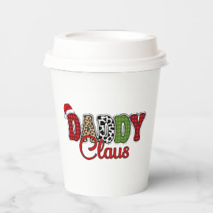 Daddy Claus Plaid Pattern-60095 Paper Cups