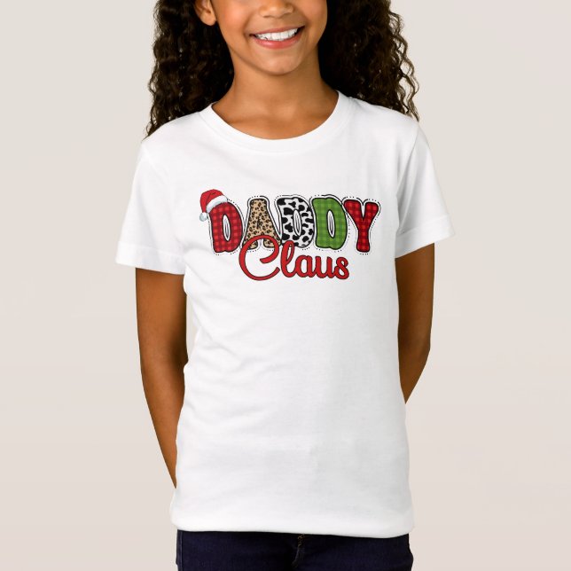 Daddy Claus Plaid Pattern-60095 T-Shirt (Front)