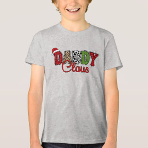 Daddy Claus Plaid Pattern-60095 Tri-Blend Shirt
