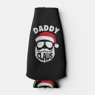Daddy Claus Santa Claus Funny Christmas Matching P Bottle Cooler