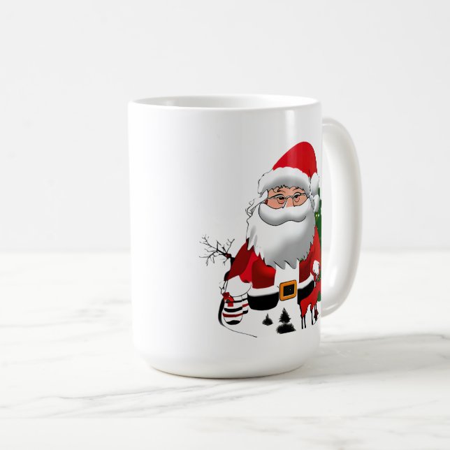 Daddy Claus with a Reindeer Coffee Mug (Front Right)