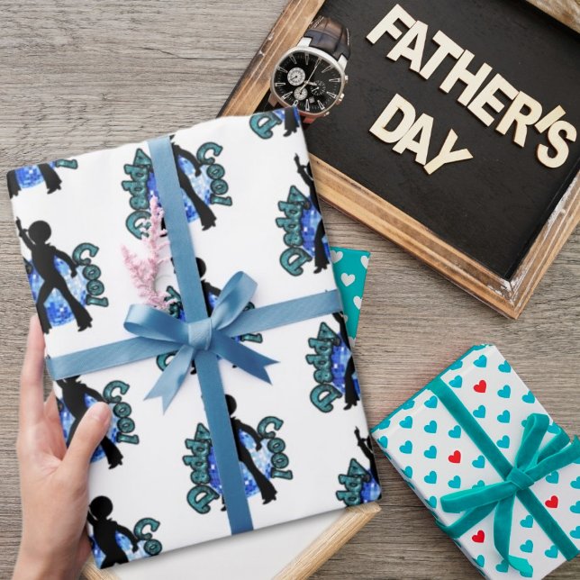 Daddy Cool Disco Dance Father Day Wrapping Paper (Creator Uploaded)