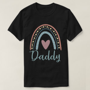 Daddy Cute Dad Family Matching Rainbow T-Shirt