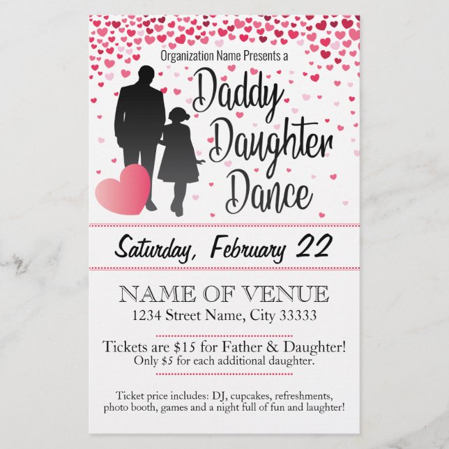 Daddy Daughter Dance Flyer (Front)