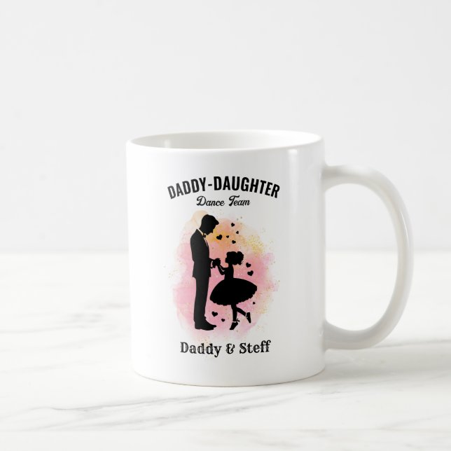 Daddy-Daughter Dance Team (3) T-Shirt Coffee Mug (Right)
