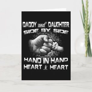 Daddy Daughter Fist Bump Matching Father&#; s Day Card