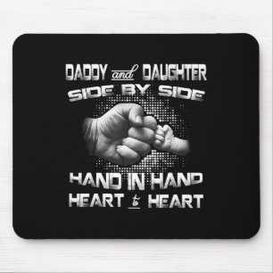 Daddy Daughter Fist Bump Matching Father&#; s Day Mouse Mat