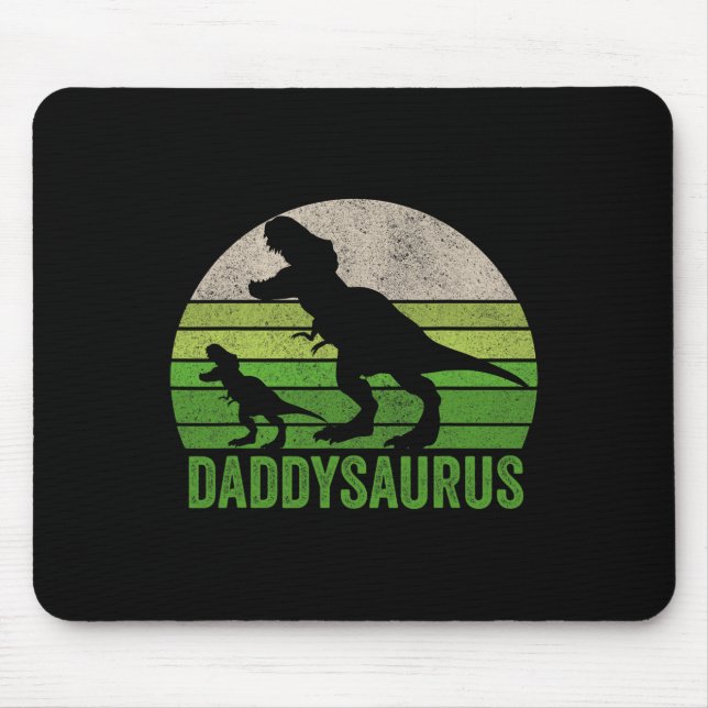 Daddy Dinosaur Daddy Funny Fathers Day Gift  Mouse Mat (Front)