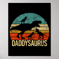 Daddy Dinosaur Daddysaurus 3 Three Kids Xmas Chris