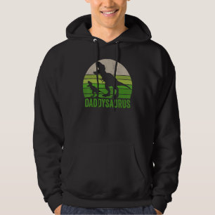 Daddy Dinosaur  Daddysaurus Father's Day Hoodie