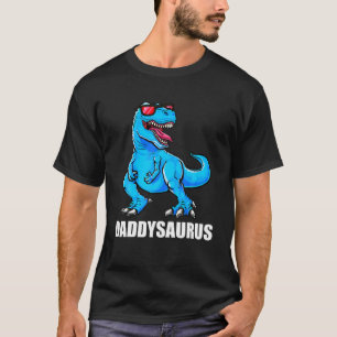 Daddy Dinosaur Daddysaurus T Men Dad Dinosaur T-Shirt