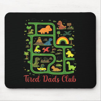 Daddy Dinosaur Dino Land Map Tired Dads Club Mouse Mat