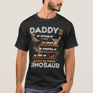 Daddy Dinosaur T Rex Dad Father's Day Birthday Par T-Shirt