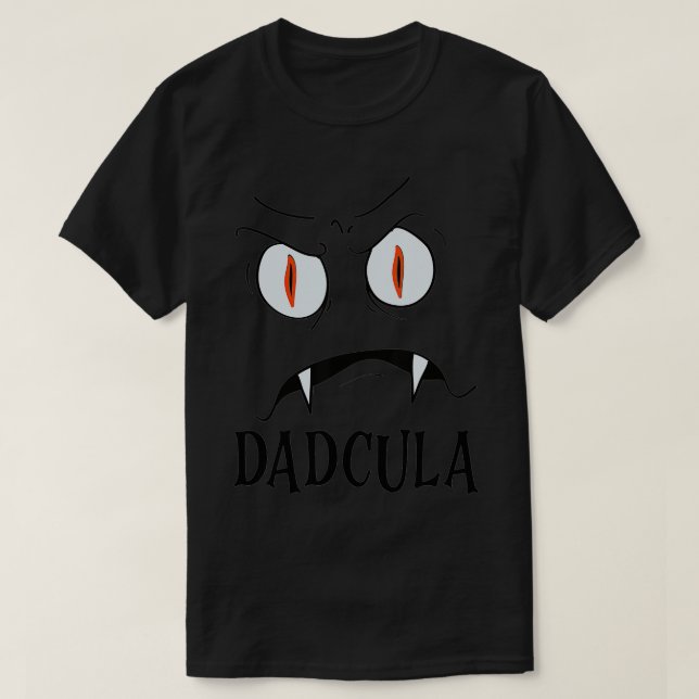 Daddy Dracula Monster Costume Funny Dad Halloween  T-Shirt (Design Front)
