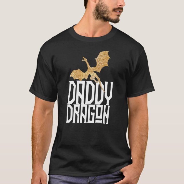 Daddy Dragon Christmas Shirt Matching Family Dad H (Front)