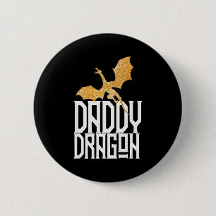 Daddy Dragon Christmas Shirt Matching Family Dad H 6 Cm Round Badge