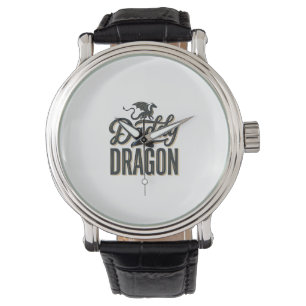 Daddy Dragon Vintage Engraving Shirt Design_1 Watch