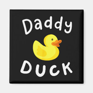 Daddy Duck Birthday Rubber Duck Lover Family Match Magnet