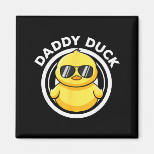 Daddy Duck Dad I Love Ducks Family Lover Funny Rub Magnet