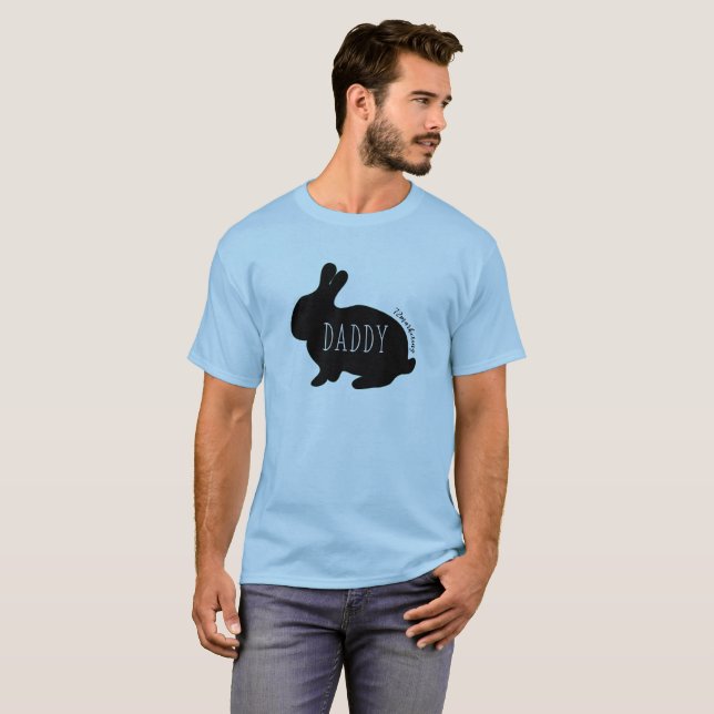 Daddy Easter Rabbit Bunny Spring Shirt Family Dad (Front Full)