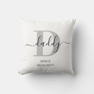 Daddy Elegant Script Monogram Cushion