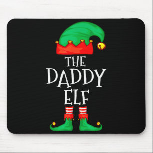 Daddy Elf Family Christmas Daddy Dad Father Elf Sw Mouse Mat