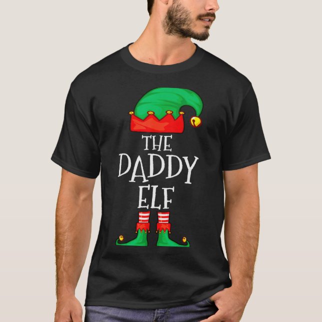 Daddy Elf Family Christmas Daddy Dad Father Elf Sw T-Shirt (Front)