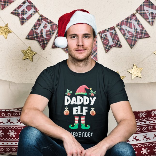 Daddy elf family matching christmas outfit name T-Shirt (Creator Uploaded)