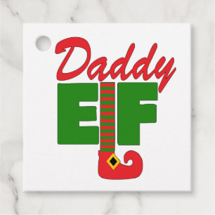 Daddy Elf Favour Tags