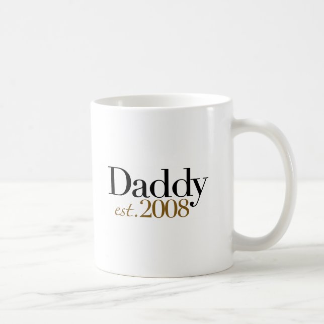 Daddy Est 2008 Coffee Mug (Right)