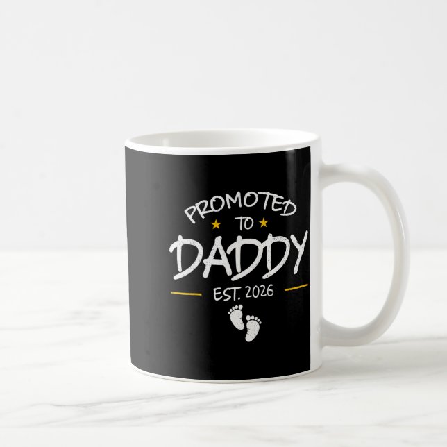 Daddy Est 2026 Daddy To Be New Dad 2026 First Time Coffee Mug (Right)