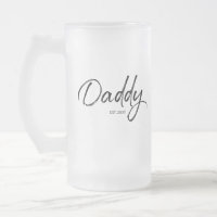 Daddy Established Year Custom Father's day