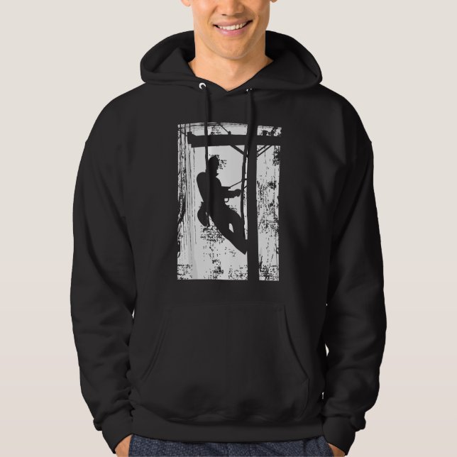 Daddy Father Lineman Hoodie (Front)